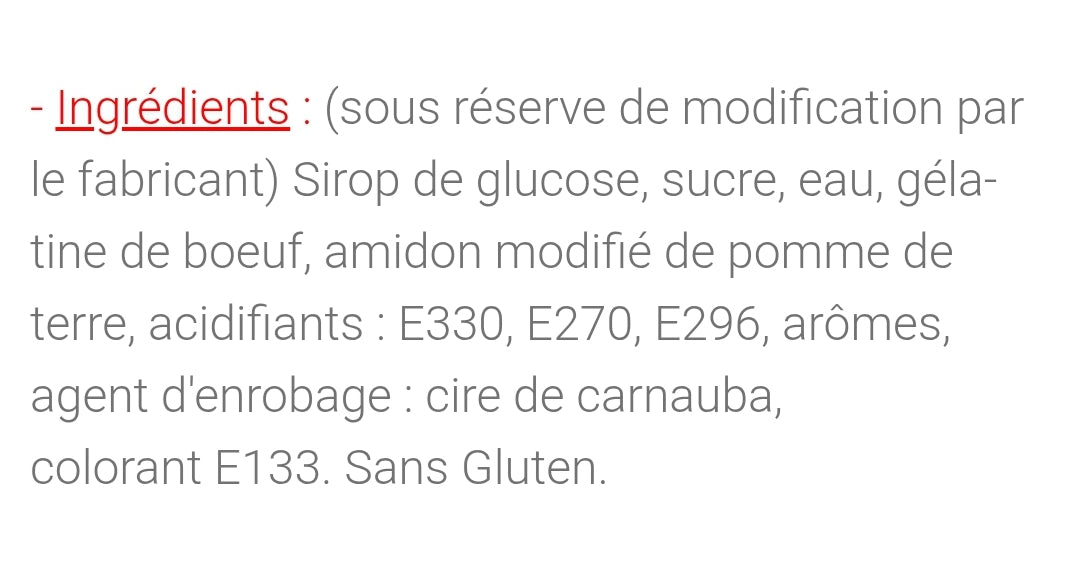 Anneaux framboise sucré (100g)