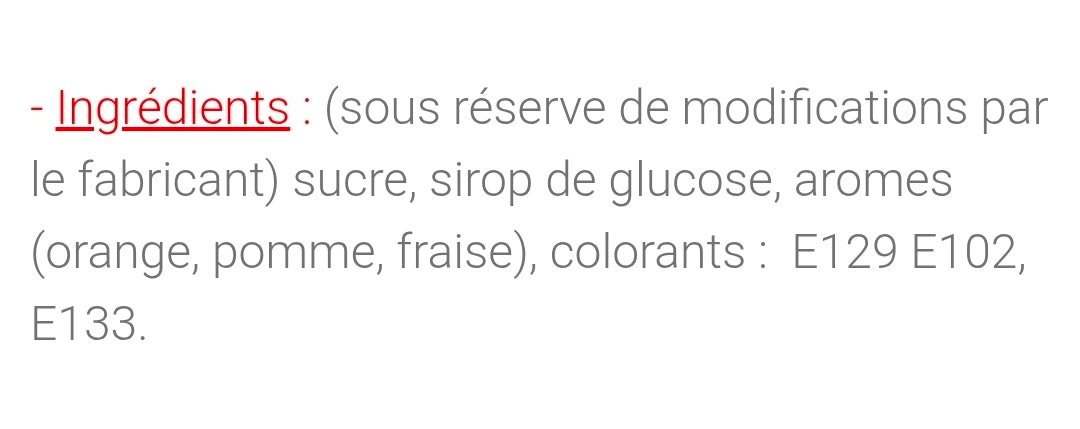Sucette lollipop (à l'unité )