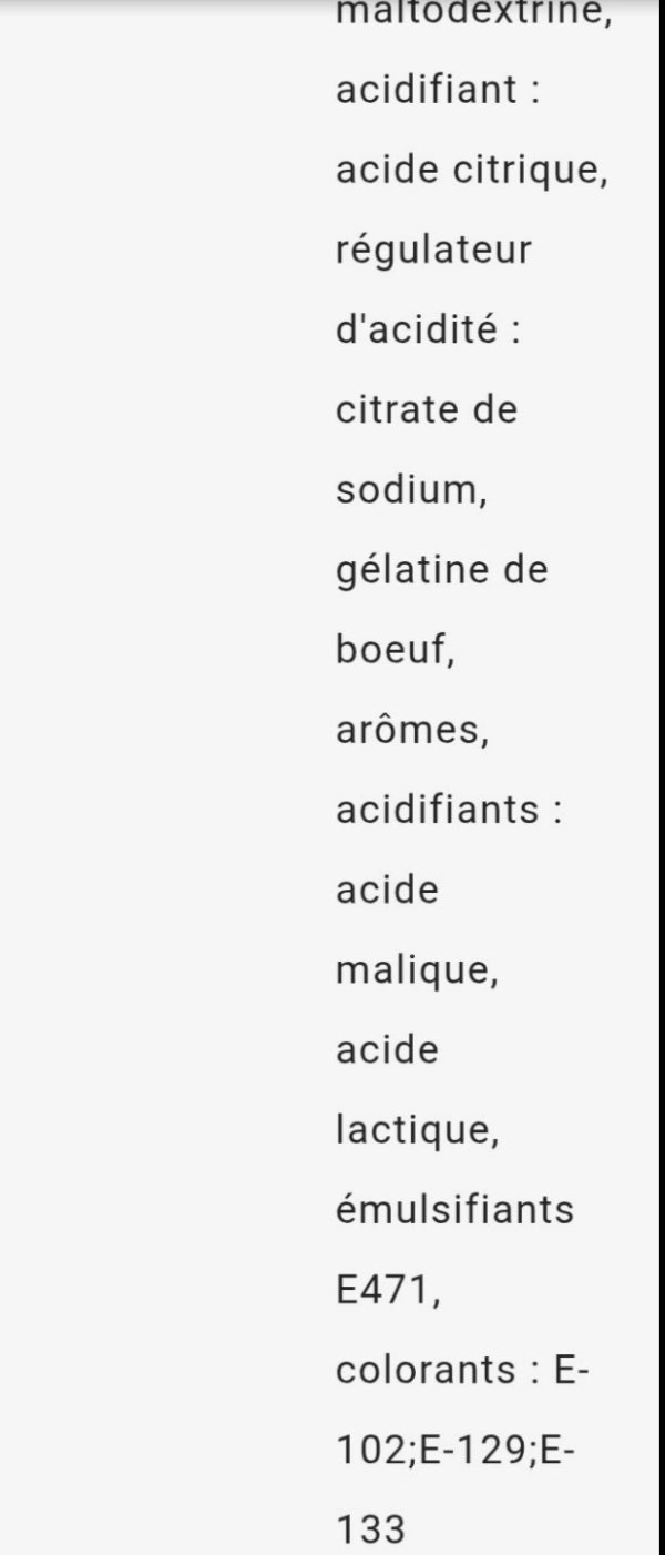 Jumbo coco acide  (à l'unité)