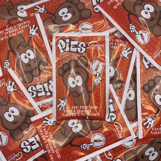 Sucettes pieds acidulé cola