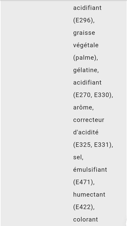 Jumbo fraise acide  (à l'unité)