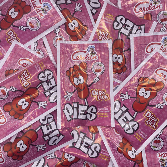 Sucettes pieds acidulé cerise