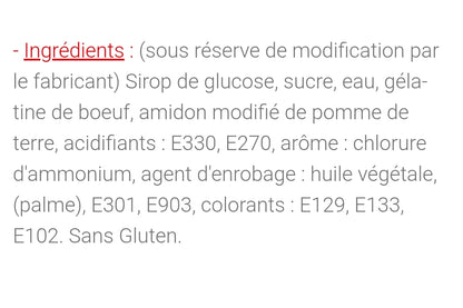 Oursons réglisse