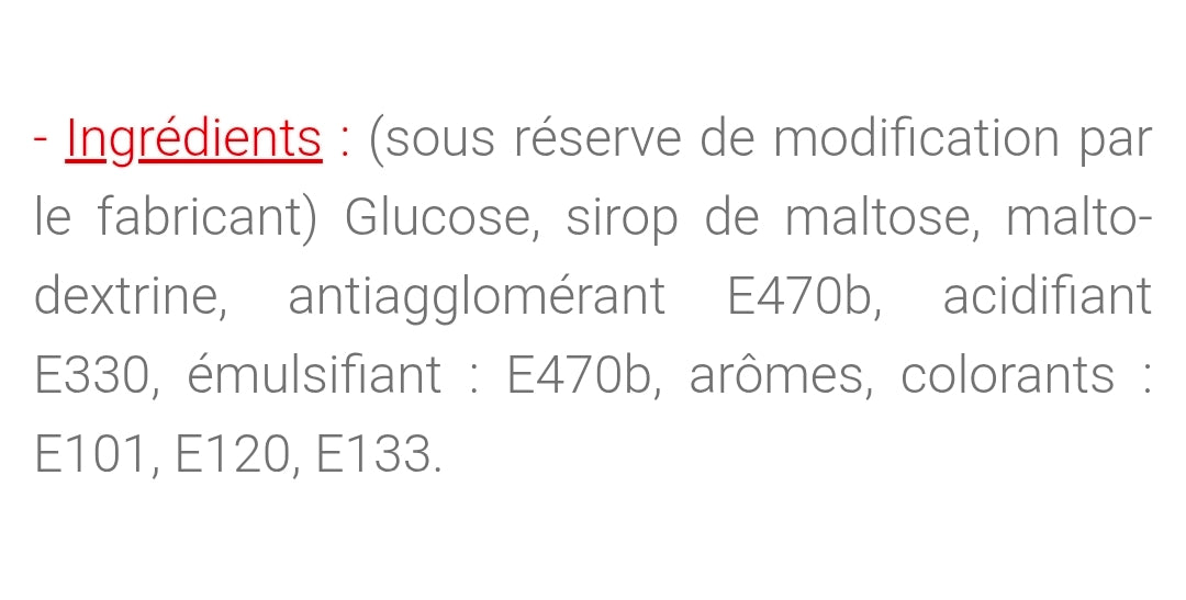 Collier decstrose (à l'unité)