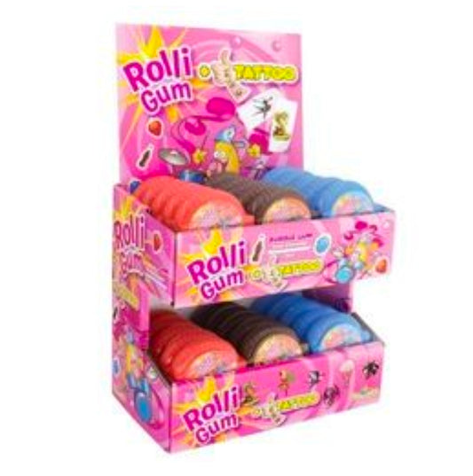 Rolli gum tattoo framboise (a l'unité)