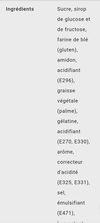 Jumbo fraise acide  (à l'unité)